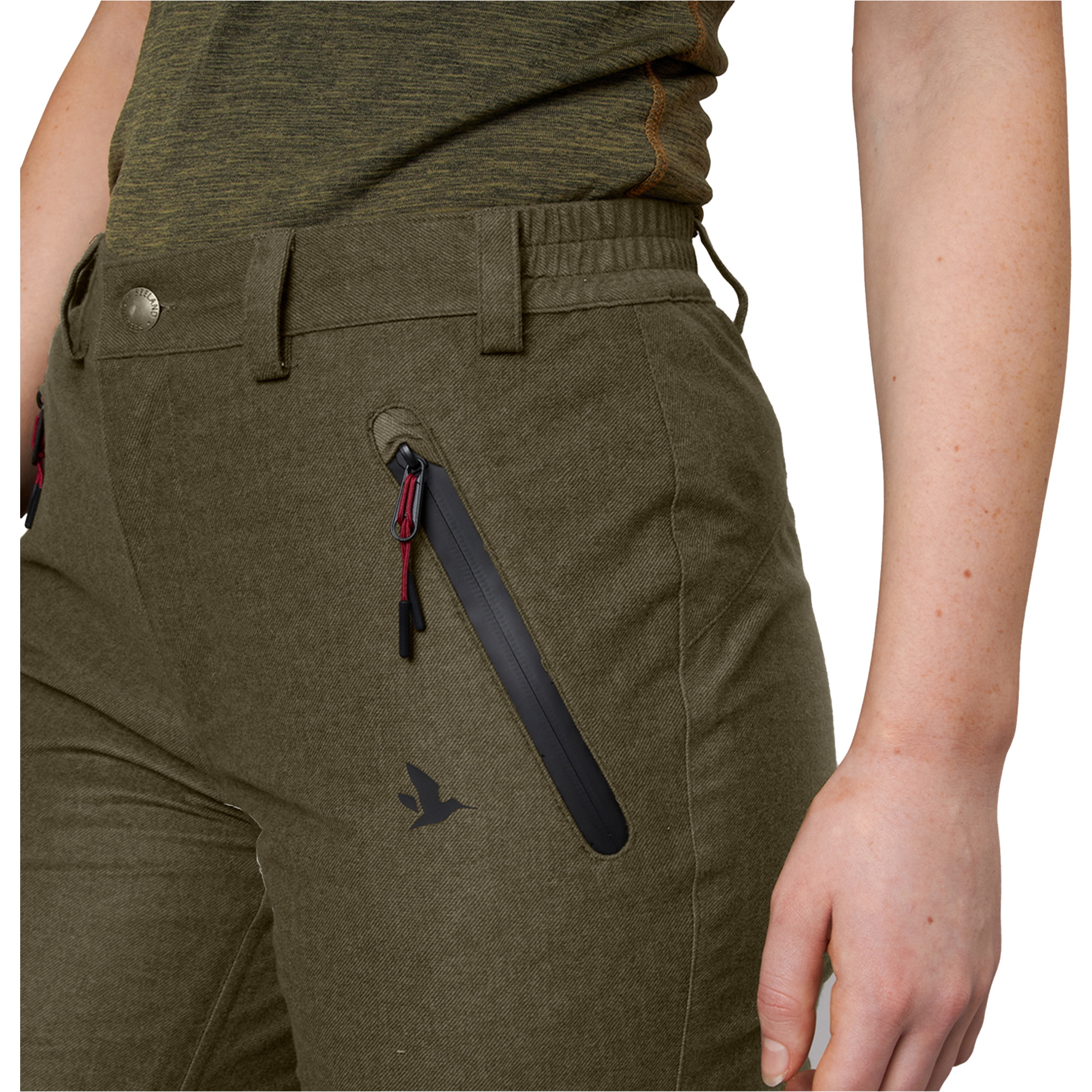 Seeland Womens Avail Trousers 110223612 - Pine Green Melange